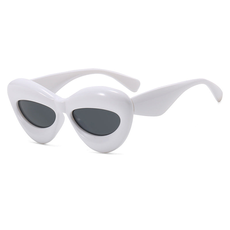 Wholesale PC Elliptical Geometry Butterfly Cat Eye Sunglasses